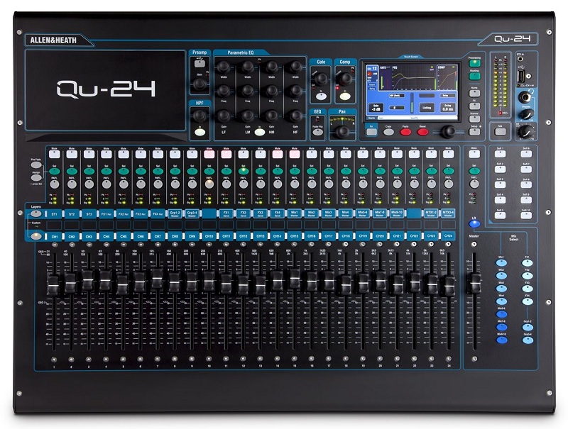 Цифровой микшер и консоль ALLEN&HEATH- QU-24 напрокат